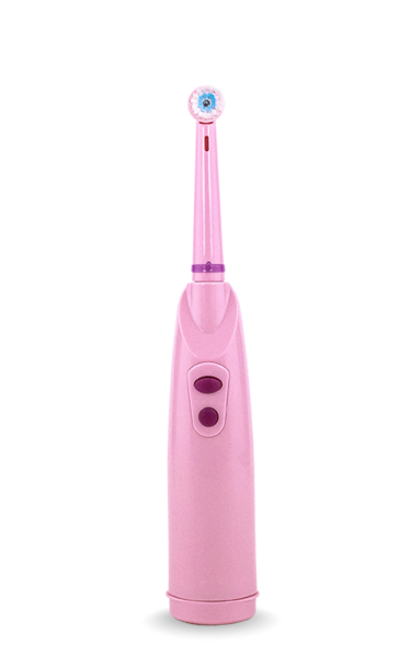 Gleam Kids Battery Powered (BATTERY NOT INCLUDED) Pink Rotating Toothbrush